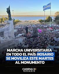 RUMBO AL DIA EN LA MARCHA UNIVERSITARIA